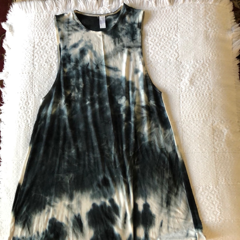 Tie dyed tank dress